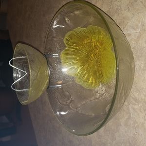 Chip and Dip Set Hibiscus design